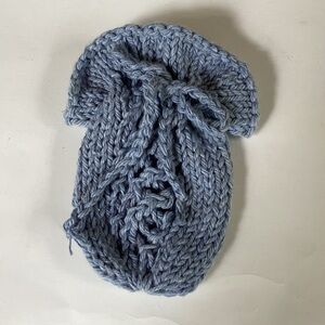 Soap Saver Bag Pouch Hand Crafted Denim Blue Cotton Bath Essential Exfoliating